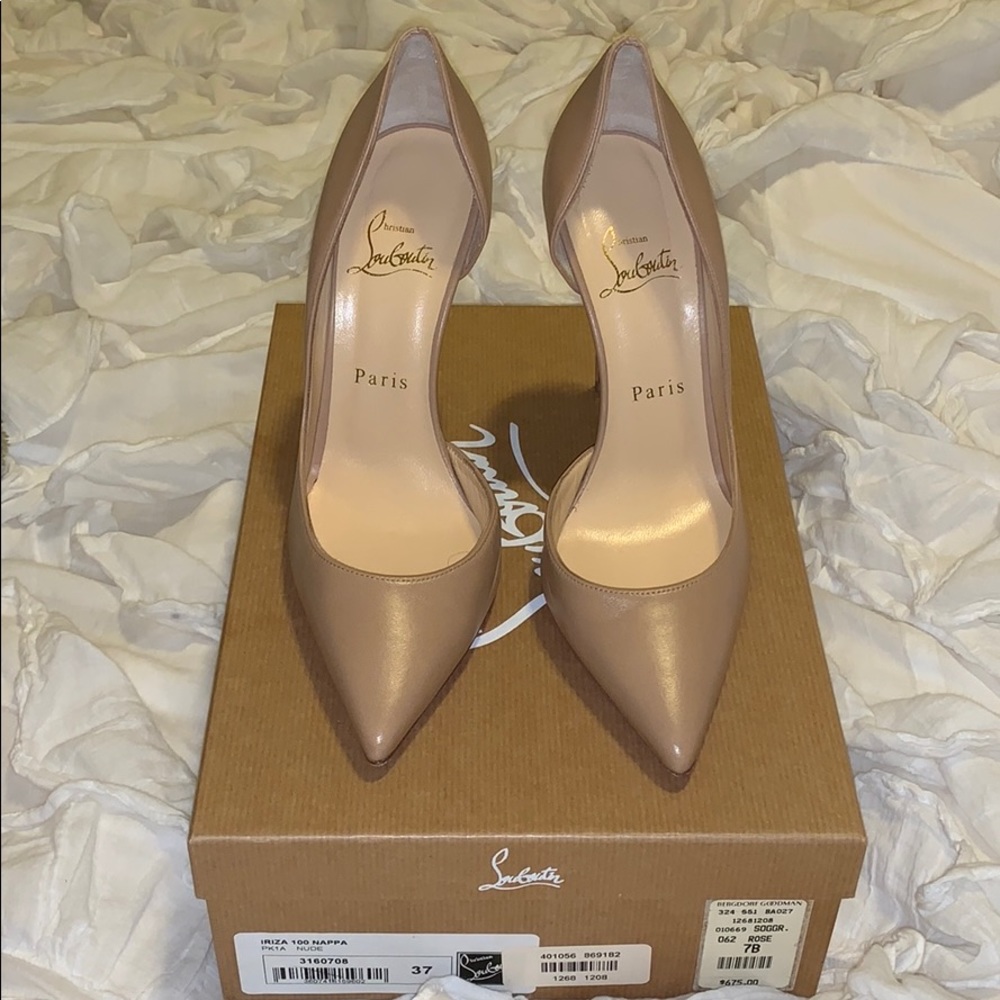 Christian Louboutin - IRIZA 100 NAPPA NUDE